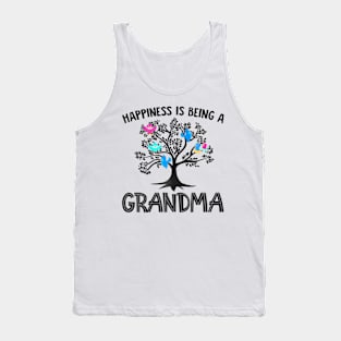 Mothers Day  Birds Happiness Is Being A Grandma Tank Top